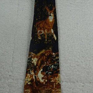 Je Suis Silk Deer Necktie 57" X 3.75"